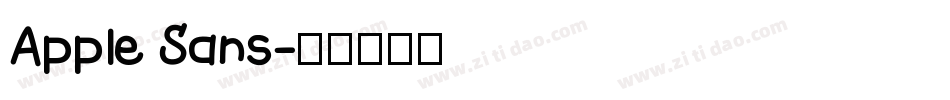 Apple Sans字体转换